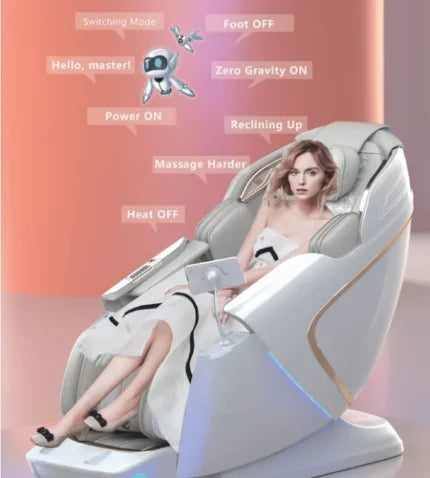 SPINE JADEX 4D Full Body Massage Chair Zero Gravity For Stress, Pain Relief Electric Massage Chair AI Intelligent Core Manipulator With Large Screen AI Voice Control Thermostating Heating Massage Chair