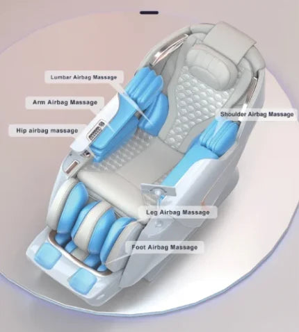 SPINE JADEX 4D Full Body Massage Chair Zero Gravity For Stress, Pain Relief Electric Massage Chair AI Intelligent Core Manipulator With Large Screen AI Voice Control Thermostating Heating Massage Chair