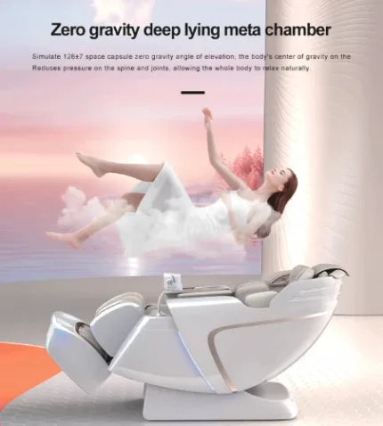SPINE JADEX 4D Full Body Massage Chair Zero Gravity For Stress, Pain Relief Electric Massage Chair AI Intelligent Core Manipulator With Large Screen AI Voice Control Thermostating Heating Massage Chair