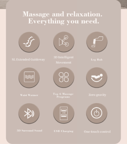 SPINE JADEX Body Massage Chair 4D with Automatic Massage Functions and Zero Gravity (VS-444) Electric Massage Chair For Pain Relief Kneading Office Chair Back Massage, Roller and Vibration