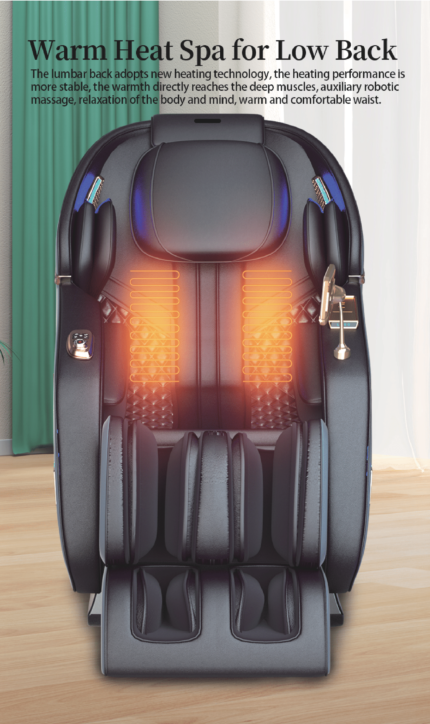 SPINE JADEX Body Massage Chair 4D with Automatic Massage Functions and Zero Gravity (VS-444) Electric Massage Chair For Pain Relief Kneading Office Chair Back Massage, Roller and Vibration