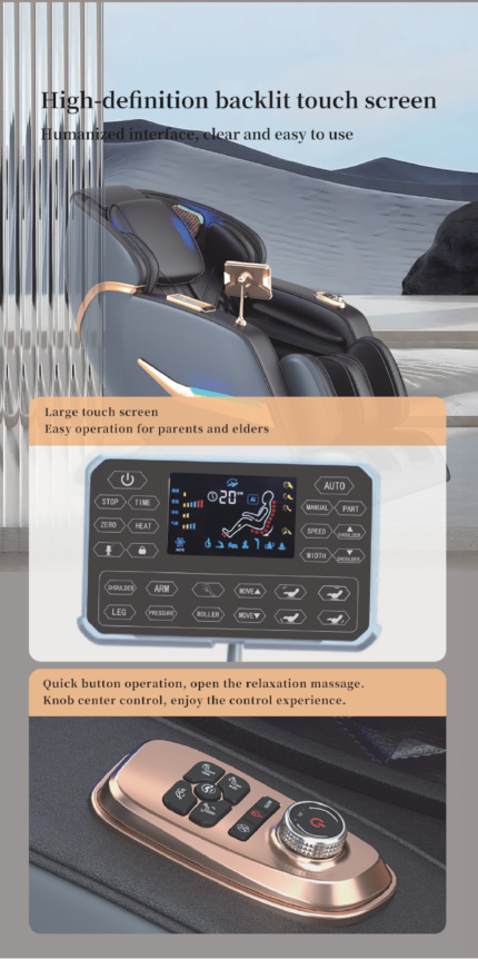 SPINE JADEX Body Massage Chair 4D with Automatic Massage Functions and Zero Gravity (VS-444) Electric Massage Chair For Pain Relief Kneading Office Chair Back Massage, Roller and Vibration