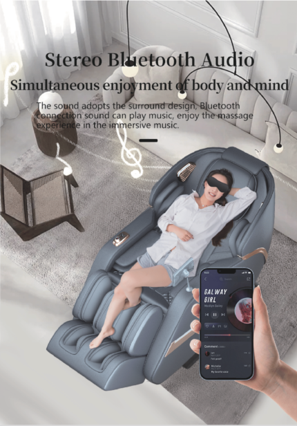 SPINE JADEX Body Massage Chair 4D with Automatic Massage Functions and Zero Gravity (VS-444) Electric Massage Chair For Pain Relief Kneading Office Chair Back Massage, Roller and Vibration