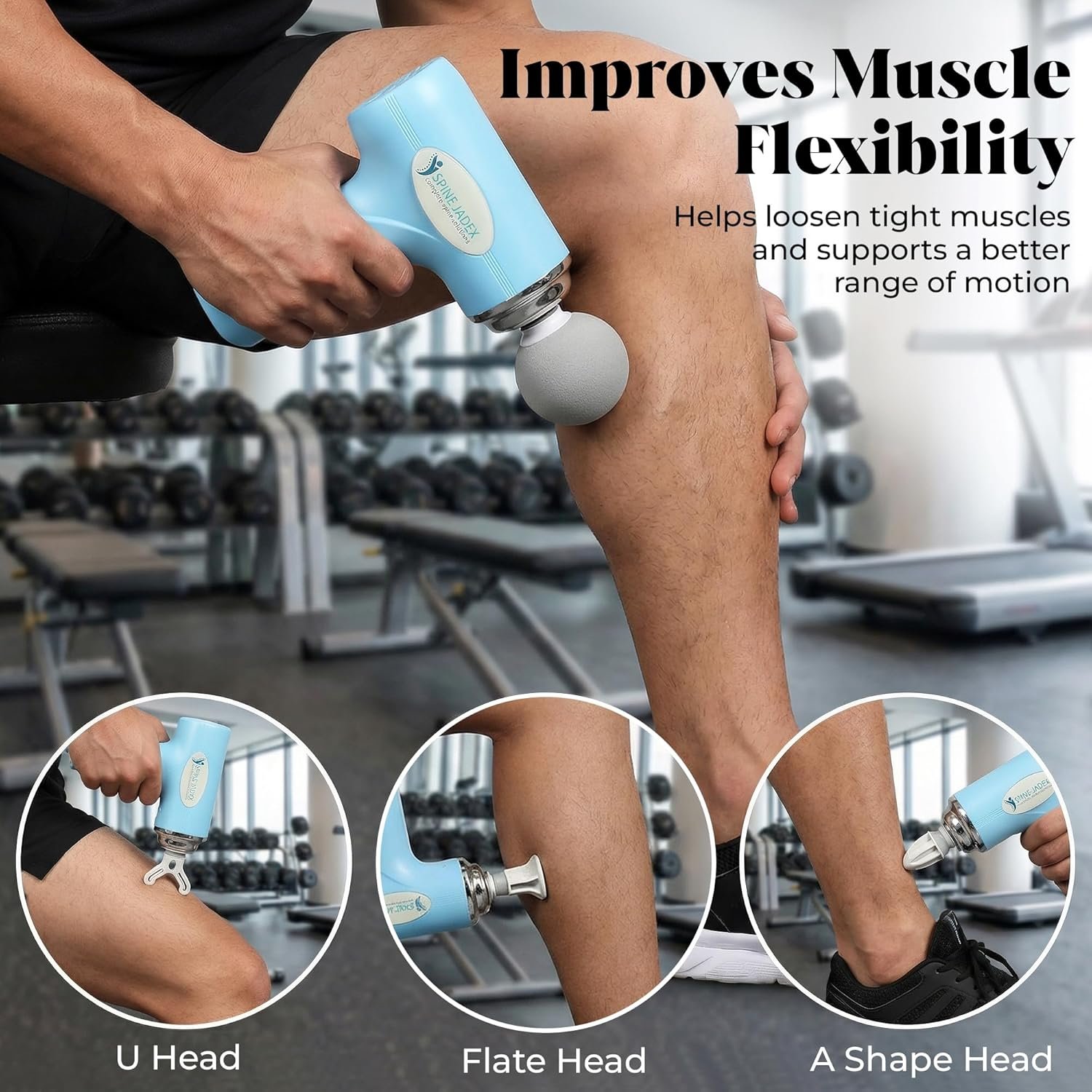 SpineJadex Deep Tissue Massage Gun – Percussion Muscle Massager - Image 3