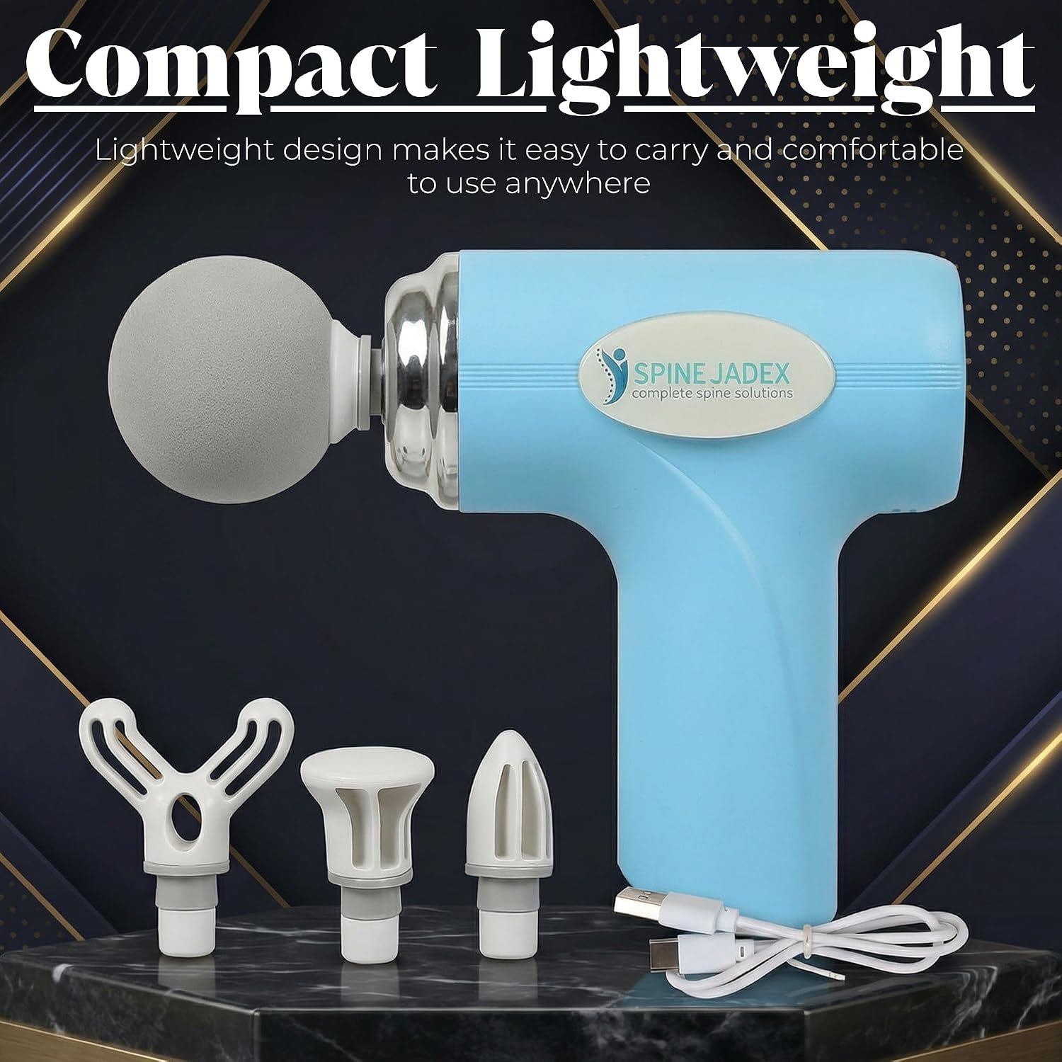 SpineJadex Deep Tissue Massage Gun – Percussion Muscle Massager - Image 2