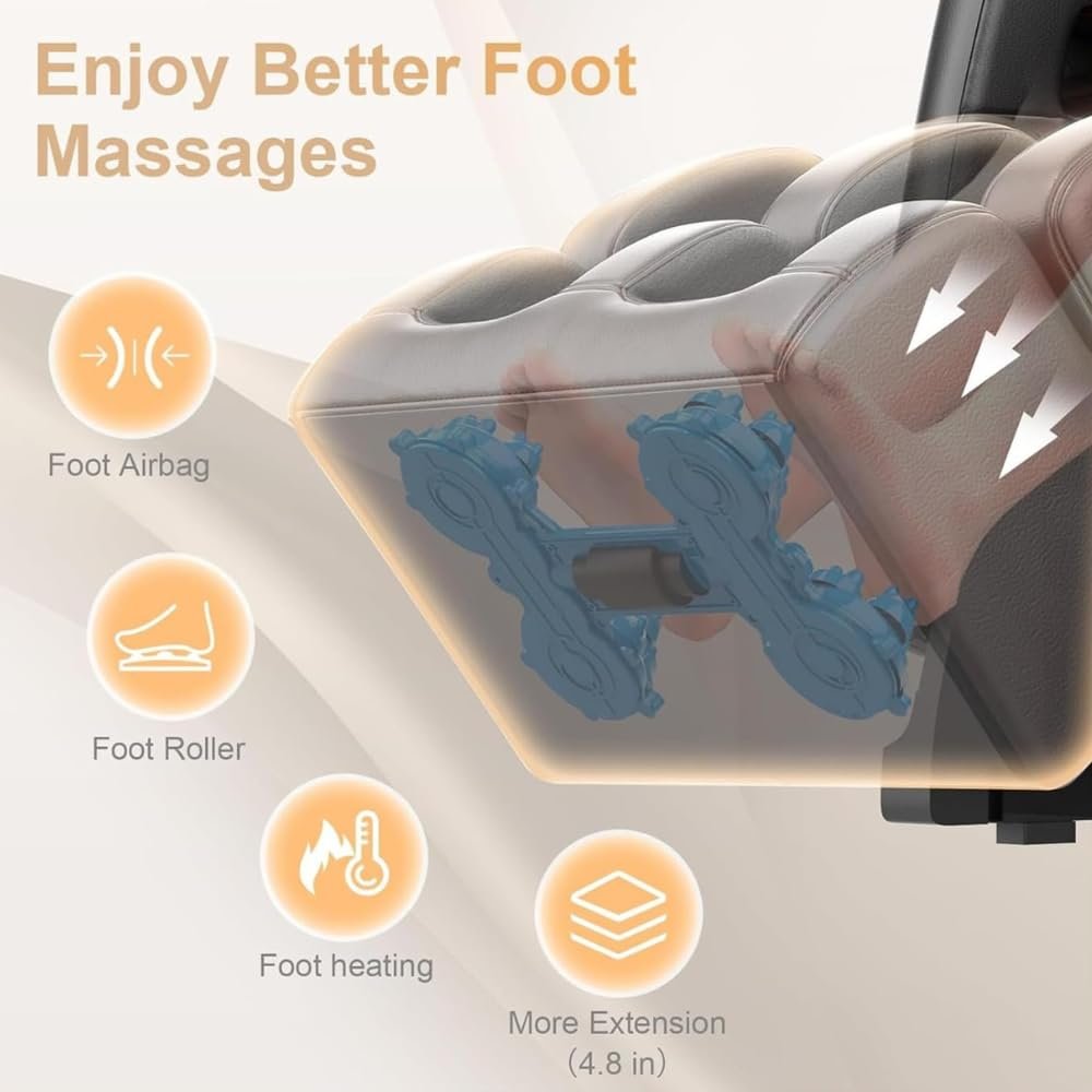 SpineJadex Advanced 3D Full Body Massage Chair with Zero Gravity, Air Compression & Bluetooth - Image 4